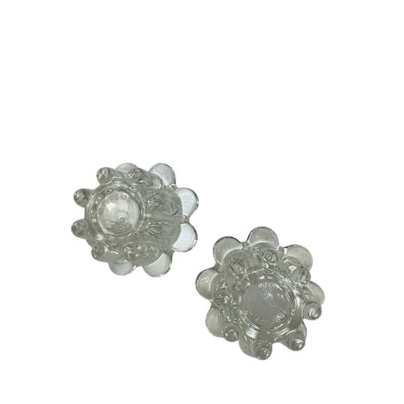 Crystal Candle Holders Heavy Crystal Glass For Votive / Tapered Candles Sets-2 - Picture 6 of 11